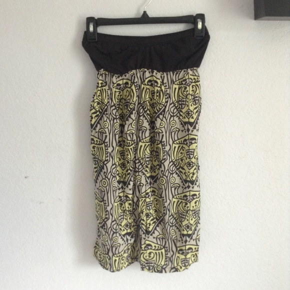 BILLABONG strapless medium dress with Aztec print - Picture 1 of 7